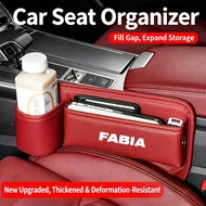 Car Seat Gap Organizer Storage Box Cup Holder Accessories For Skoda Fabia 1 2 3 MK1 MK2 MK3 2010-202