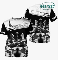 【Free Custom Name 】Personalized name chess 3D full-color shirt, customized name chess 3D men's shirt