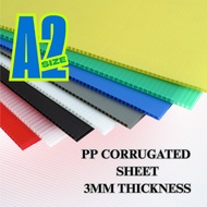 A2 Size - Impra Board / PP Corrugated / PP Hollow Board / PP Straw Board / Polyplast Board - 3mm Thi