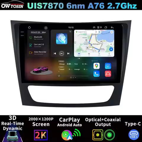 UIS7870 Android 13 12G+256G Car Radio Video Stereo GPS For Mercedes Benz E Class S211 W211 CLS C219 