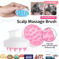 [🇸🇬 Stock] Hair Scalp Massage Brush Silicone Shampoo Head Brush Hair Washing Comb Bath SPA Shower Br