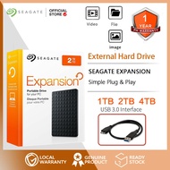 Seagate External Hard Drive 4TB 2TB Expansion USB 3.0 External Hard Drive 2TB/1TB Portable External 