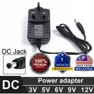 UK Plug AC 240V to DC to 12V Power Adapter 3V 5V 6V 9V 12V with DC Jack AC to DC power adapter