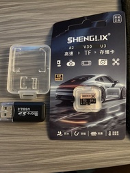 SHENGLIX A2 V30 U3 64GB MicroSDXC 記憶卡連讀卡器