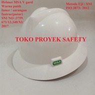 LOKAL MSA Fullbrim Local Sarangan Fastrack Project Safety Helmet MSA Fullbrim Helmet/ Fasttrack Proj