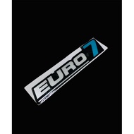 Euro 7 embossed sticker