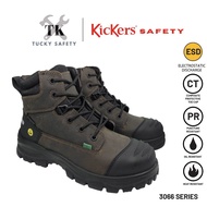 3066 [ KICKERS SAFETY ] BUT KESELAMATAN ESD LELAKI BERTALI KERJA BERAT HUJUNG KELULI PLAT KELULI MID