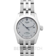 Tudor Glamour Date 26 Stainless Steel Jacquard Silver-Diamond Bracelet Unisex Watch 51000-0004