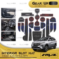 [𝗜𝗡𝗧𝗘𝗥𝗜𝗢𝗥 𝗦𝗟𝗢𝗧 𝗠𝗔𝗧] PERODUA ARUZ Hole Rubber Slip Mat Accessories Accessori Aksesori Kereta 2023 Car Gear Up Bodykit