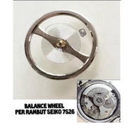 MESIN Balance Wheel Spring Seiko 7S26 Hair Spring Seiko Watch machine 7S26 ori Silver
