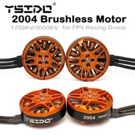 YSIDO 2004 1750KV / 3000KV Brushless Motor compatible 3.5-5inch propeller for Toothpick Long Range R