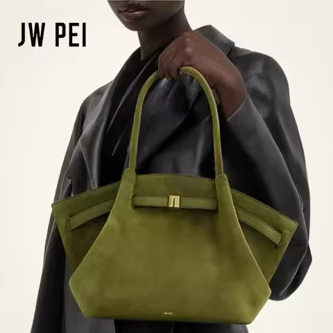 JW Pei Dumpling Bag Suede Shoulder Crossbody Underarm Bag Niche Design Fashion Handbag Tote Bag