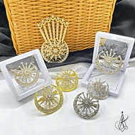 BEAUTON 3.5CM DOKOH SONGKOK BULAN BINTANG | PIN SONGKOK TANJAK [ CODE : PT01 - PT06 ]