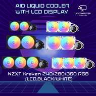 NZXT Kraken 240 280 360 RGB (LCD, Black/White) AIO CPU Cooler