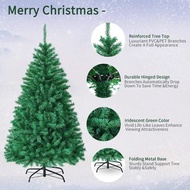 GBV Christmas Tree 210Cm 7 Feet Gold Home DecorationPine Christmas Decorations 2.1M Plastic Needle M