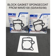 BLOCK GASKET SPONGECOAT FRCM BESI RACING 53MM 54MM 55MM 56MM (59MM) ASHUKA FOR WAVE100 EX5 DREAM