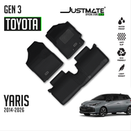 JUSTMATE TOYOTA พรมปูพื้นรถยนต์ VIOS / YARIS GEN 3 2014 - 2026