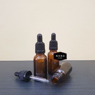 20ml Brown Glass Pipette Bottle / Serum Bottle / Brown Amber Glass Dropper / Essence Oil Bottle / Br