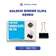 Binder Clip Kenko Penjepit Klip Kertas Multiguna No 105 107 111 155 200 260 Warna Hitam Satuan