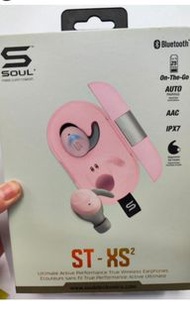 全新粉色Soul Bluetooth ST-XS2 真無線藍牙耳機 聽歌 睇片  粉紅色 Pink earphone  聖誕禮物  抽獎 生日禮物 防水運動 女朋友 老婆 Christmas gift