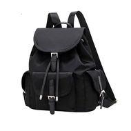 Lightweight Drawstring Nylon Casual Backpack/Multi-Pocket Anti-Theft Flip Top Backpack