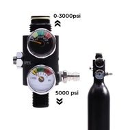 New TUXING HPA Tank Regulator Valve M18*1.5 Thread 5000PSI Compressed Air Cylinder Adapter Output 0 
