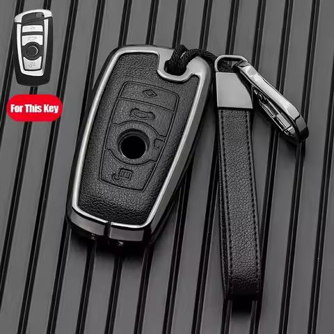 Metal Car Key Case Cover for BMW 520 F10 F30 F18 118i 320i 1 3 5 7 Series X3 F25 X4 M3 M5 Keychain B