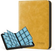 TCGUARD Trading Card Album for up to 540 Cards, 9 Side Scrapbook Zip Binder for Trading Cards, MTG C