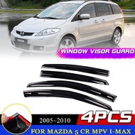 Car Windows Door Visor for Mazda 5 Mazda5 CR Premacy Ford i-Max 2005~2010 Awnings Rain Eyebrow Smoke