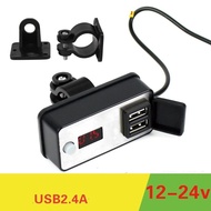 Convenient multi-function 12V USB phone charger for motorbikes