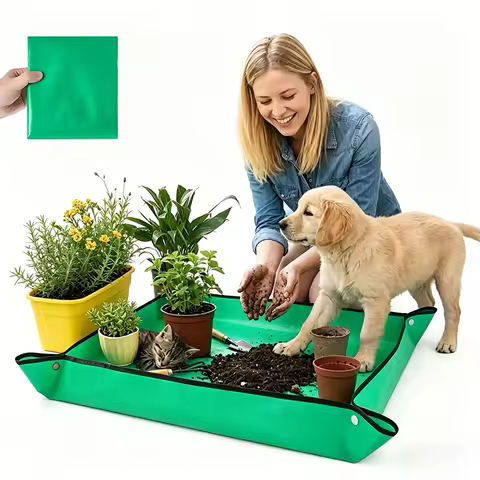 Repotting Mat for Potting Soil Mess Control, Waterproof Plant Potting Mat, Succulent Orchid Potting 
