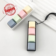 Macaron Color Keyboard Key Toy Diy Button Keycap Sensory Fidget Keychain Decompression Toys W7z9