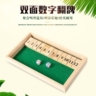 Kad Minum Nombor Kayu Permainan Perjudian Parti Permainan Papan Pendidikan Mainan 1-12 Kad Nombor Al