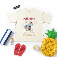 Laylastyle boxy t-shirt with personality summer beach style 270gsm