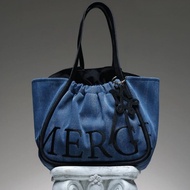 （offical）แท้💯!!!MERGE A DAY BAG Medium y Denim＆Cloud Denim2 Color Merge กระเป๋า