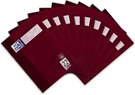 Oxford A4 School Exercise Book - 32 Pages 90 g/m² - Optic Paper Lines 22 - Squared Pack of 10 Pack o