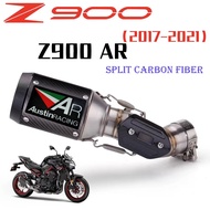 Carbon fiber exhaust pipe for Kawasaki Z900 2017-2021 modified exhaust AR series exhaust pipe
