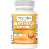 Arjuna Herbal Supplement - 100 Capsules: Cardiovascular, Digestive Health with Arjuna, Pushkarmool, 