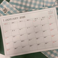 Taiwan-Made 2026 7K Double-Sided Monthly Wall Calendar Solar Terms Office 115