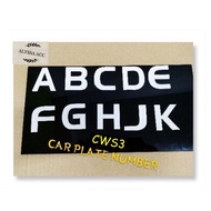 CAR PLATE NUMBER (CWS3) A~K
