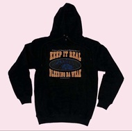 Hoodie KEEP IT REAL - BLEEDING DA WEAK Sweater Keep it real Black Cotton Flece Gramasi 280 Tebal