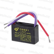 Nevʚ ɞ CBB61 Capacitor 1 5uF+2 5uF 5 Wire 250V Capacitor Fit For Ceiling Fan