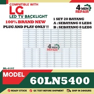 60LN5400 COMPATIBLE WITH LG 60 INCH LED TV BACKLIGHT ( LAMPU TV ) 60" BACKLIGHT LG BACKLIGHT