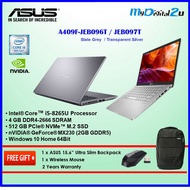 Asus Vivobook A409F-JEB096T / 097T 14 FHD Laptop ( I5-8265U, 4GB, 512GB, MX230 2GB, W10 ) Grey / Silver