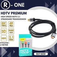 R-ONE HDMI Cable 8K Ultra HD ARC HDMI Cable Audio HDMI 4320P V2.1 - 2M