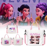 23 * 5 * 23cm Kpop Demon Hunter Children's Small Crossbody Canvas Printed Bag Cartoon Crossbody Q1j4