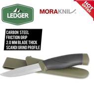 [PROMOSI]MORAKNIV COMPANION (CARBON) MILITARY GREEN EDC MORA CARBON STEEL KNIFE CAMPING EDC KNIVE MO