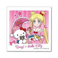 Ensky - Sailormoon x Sanrio 日版 文具 睡衣派對 即影即有 造型 方形 迷你 裝飾 貼紙 Sticker 2023年款 (月野兔 x Hello Kitty) Sailor Moon小兔 阿兔 凱蒂貓 吉蒂貓