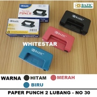 Paper punch hole puncher 2-hole paper puncher no. 30 - bazic