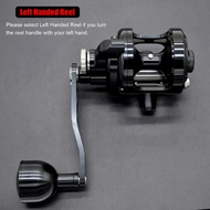 Deep Sea Trolling Fishing Reel CNC Aluminum Frame & Spool Cast Drum Baitcasting Wheel 30KG Drag Powe